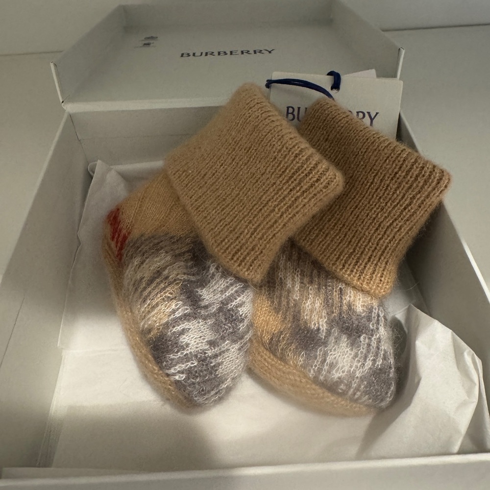 Burberry Booties for Baby NWT